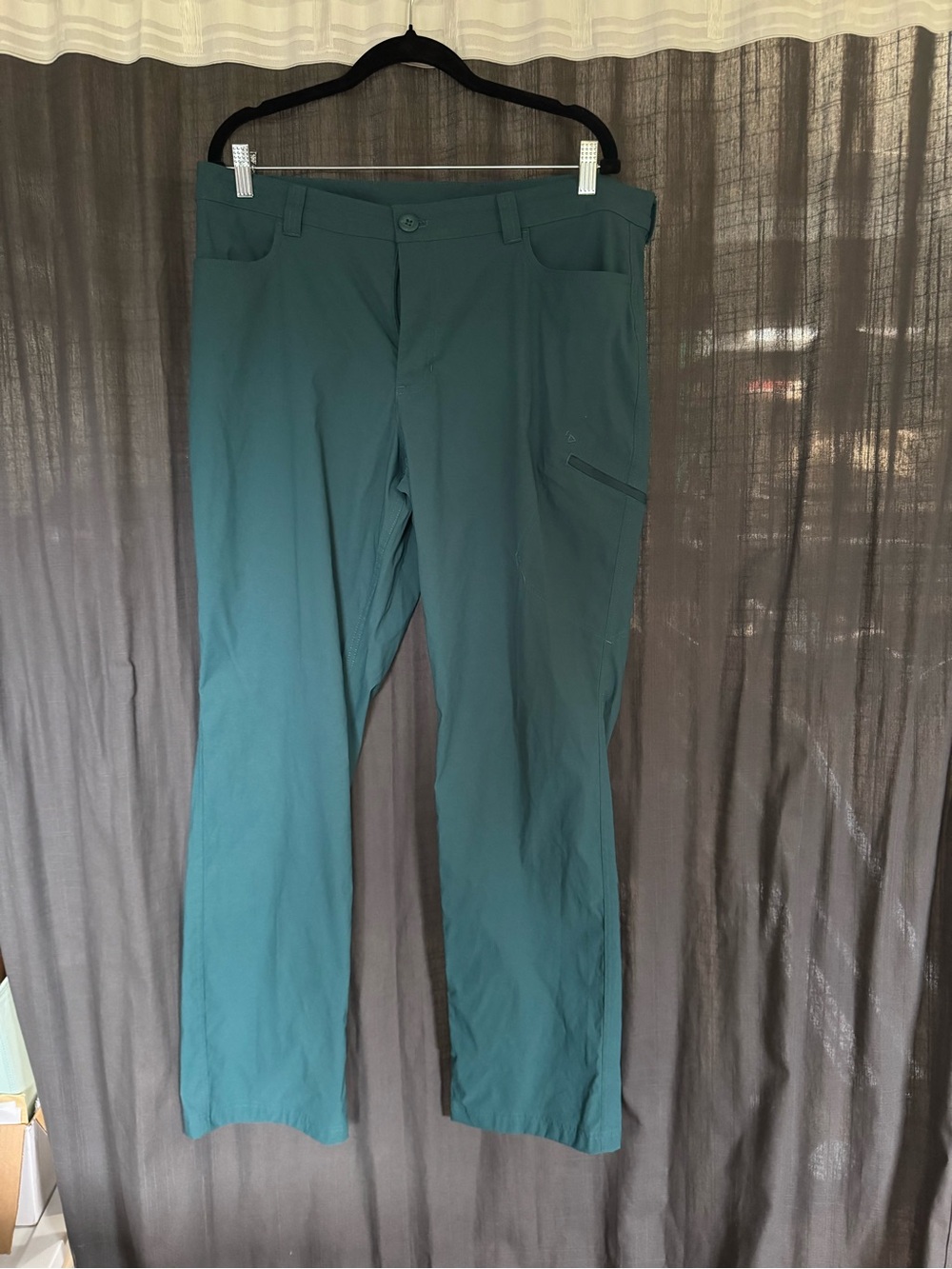 Eddie Bauer Rainier Straight-Leg Pants Teal Green
